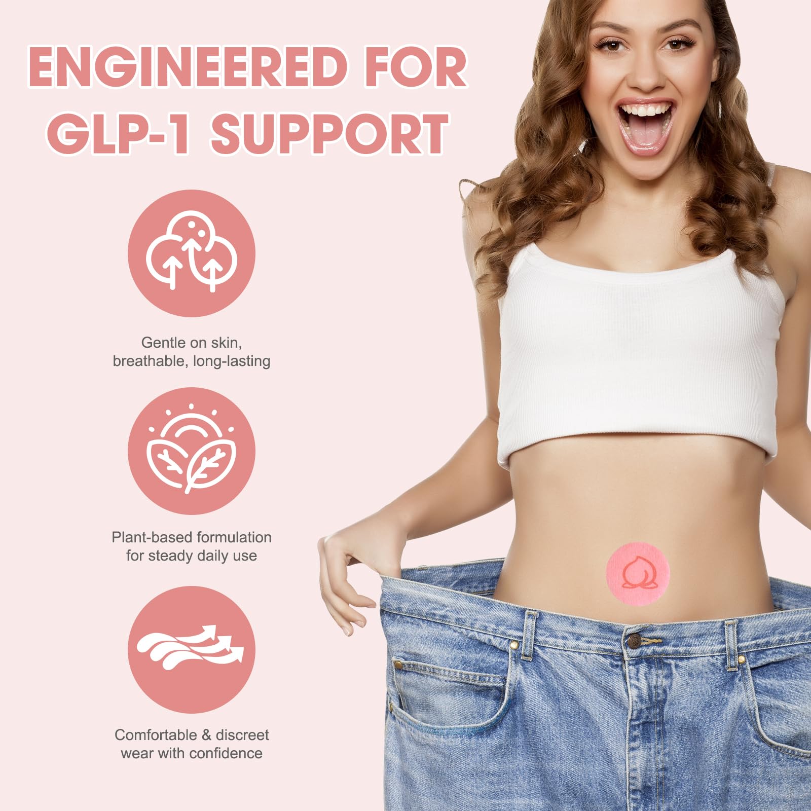 GLP-1 + Patches 32-Pack，Topical Support for Gentle Daily Use