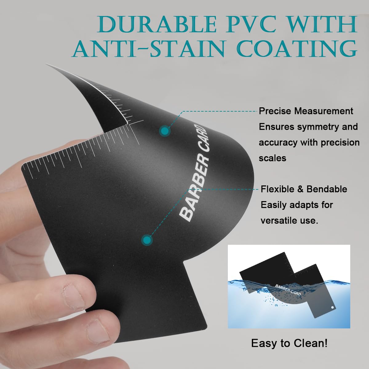 Barber Hairline Guide – Enhancement Card for Barber, Reusable Shaping & Beard Line Tool