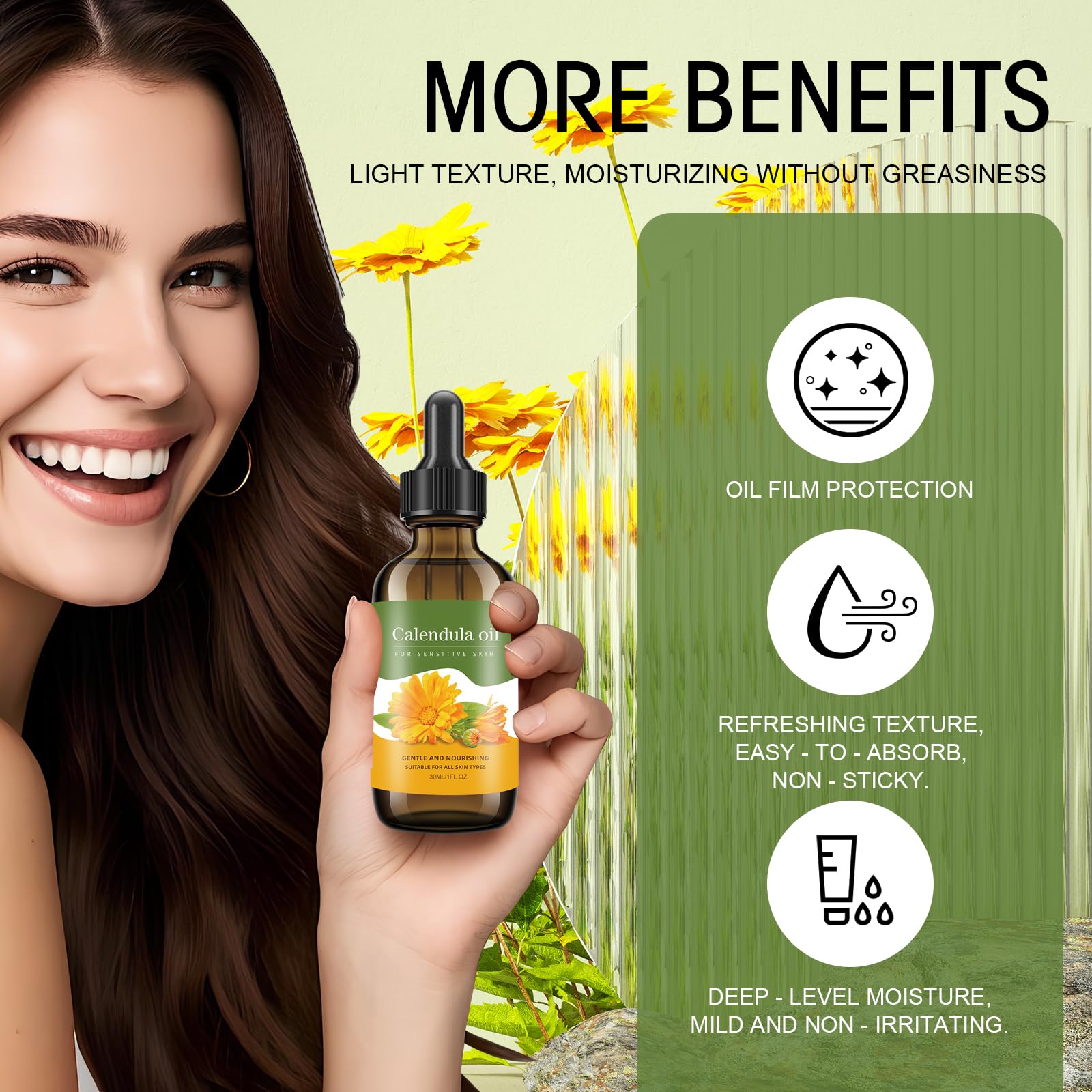 Calendula Oil – Natural Moisturizer for Anti-Aging & Soothing Skin Care