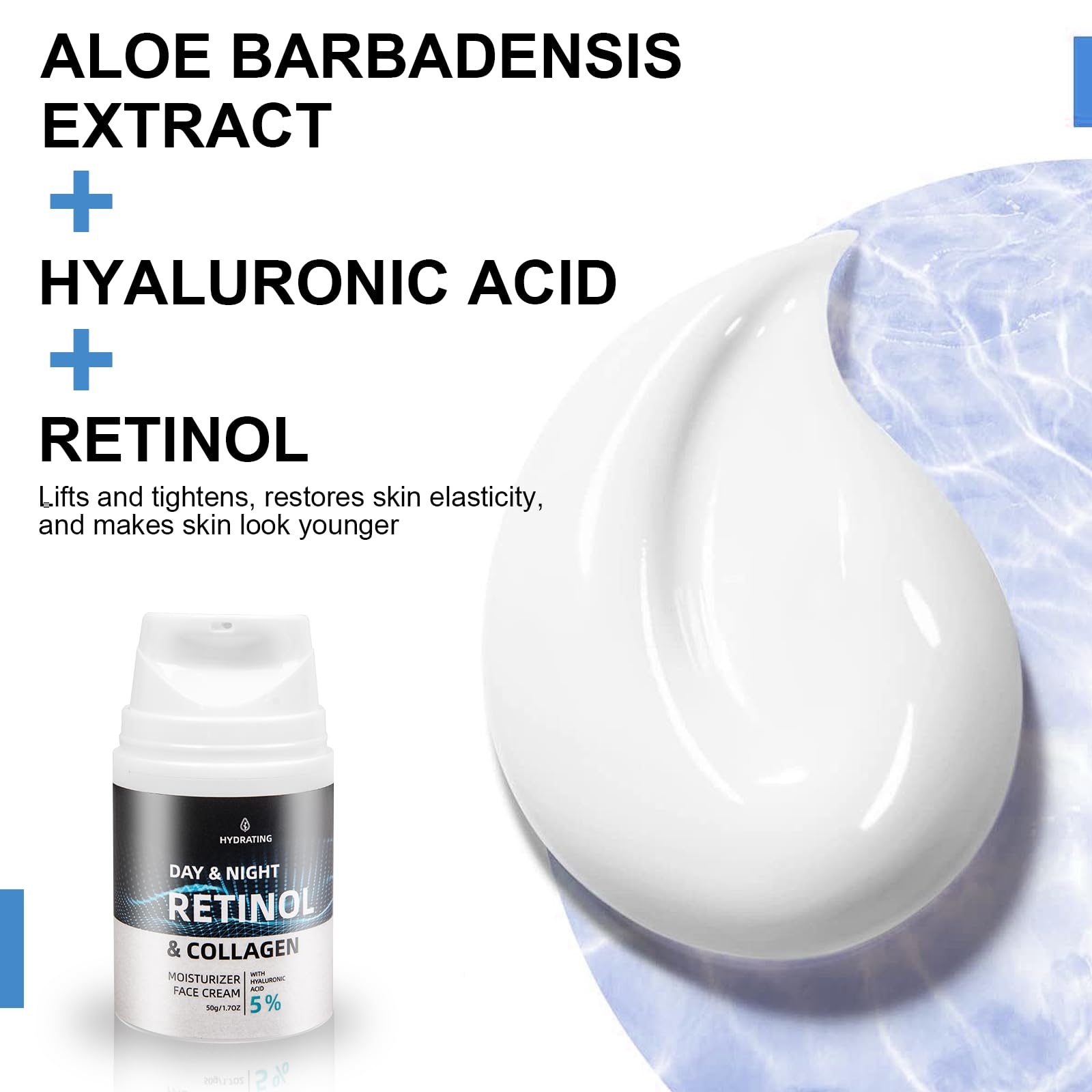 Advanced Retinol Night Cream – Anti-Aging Hydrating Face Moisturizer