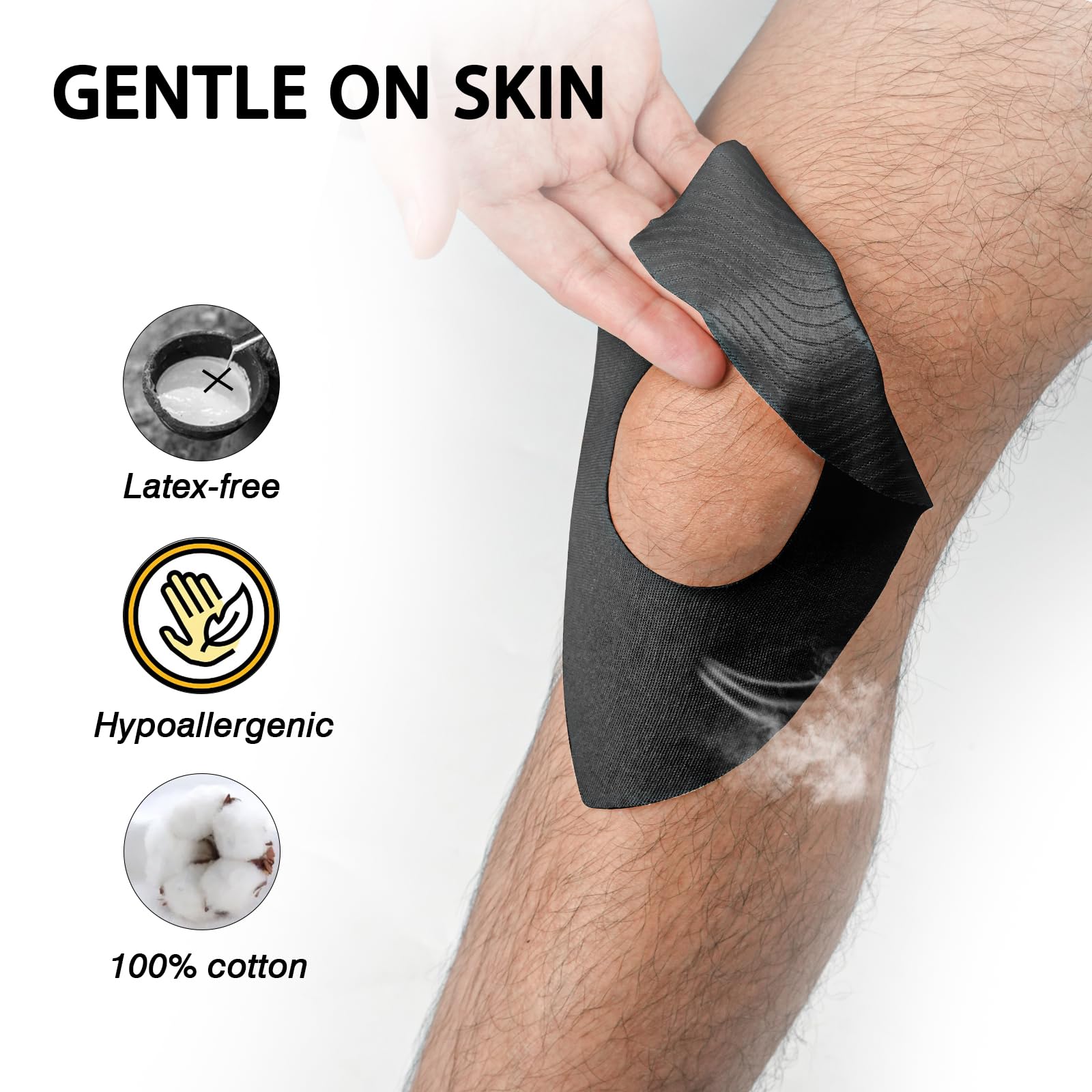 Precut Kinesiology Tape for Knees, 10PCS Support Tape