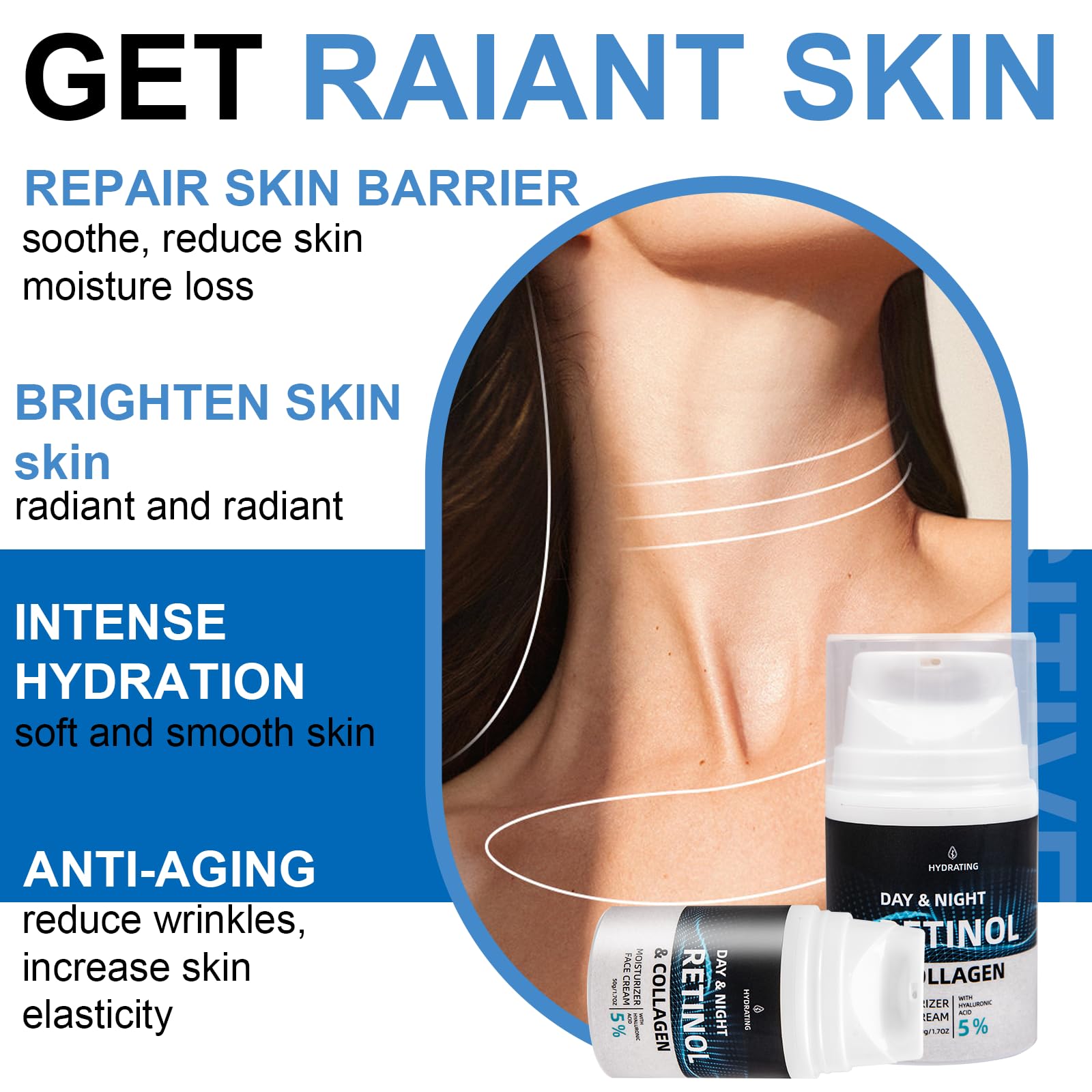 Advanced Retinol Night Cream – Anti-Aging Hydrating Face Moisturizer