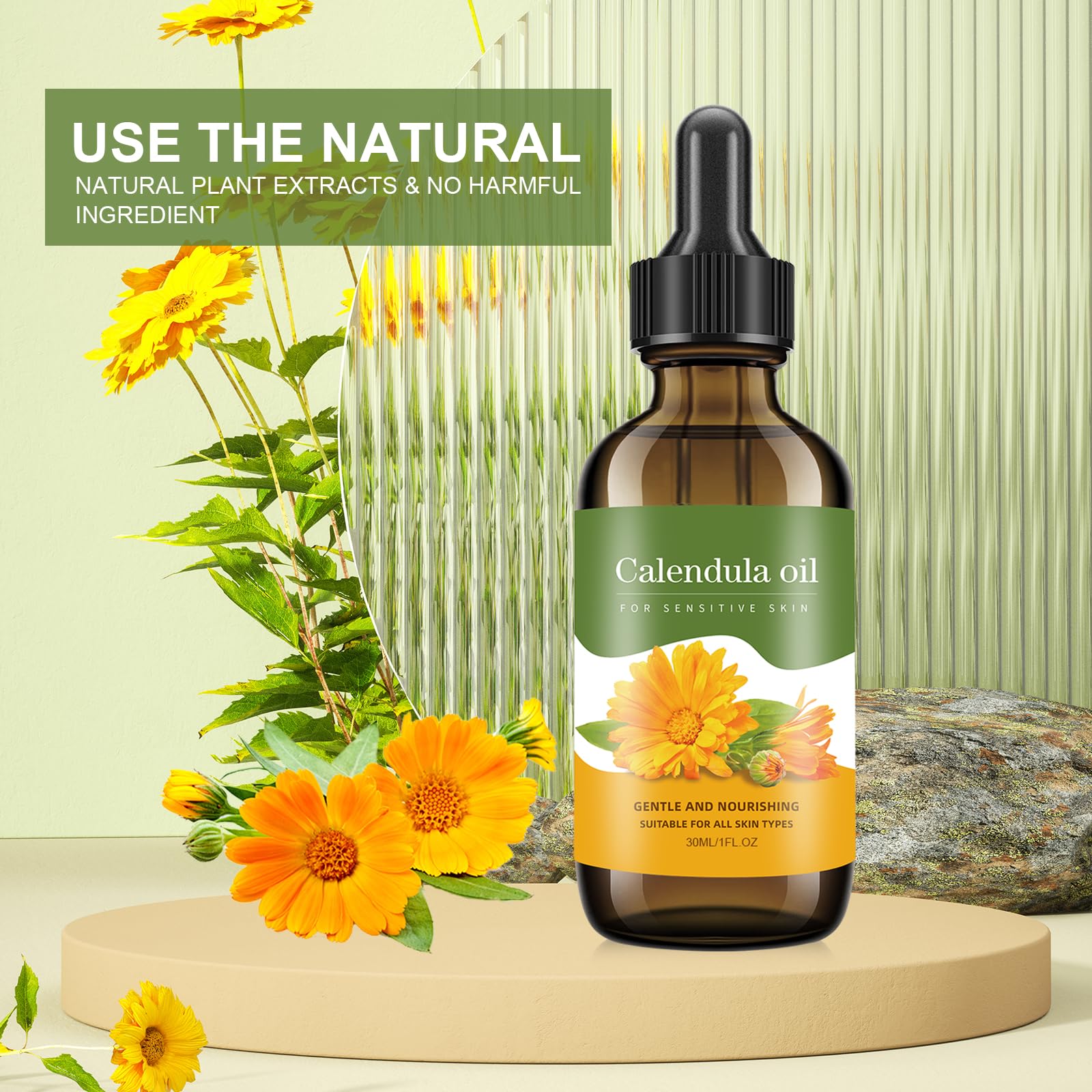 Calendula Oil – Natural Moisturizer for Anti-Aging & Soothing Skin Care