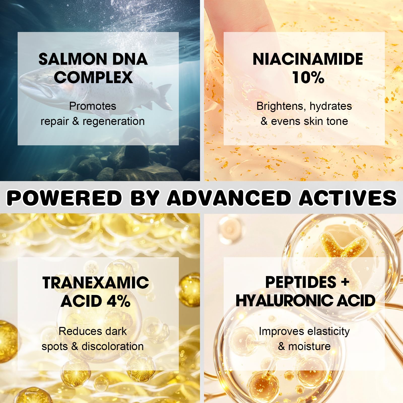 Salmon DNA Serum 2PCS – Hydrating Anti-Aging Face Ampoule