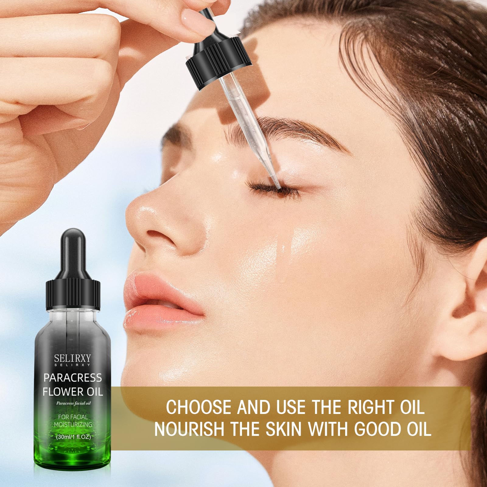 Paracress Facial Oil, Natural Hydrating Glow 30ml/1oz