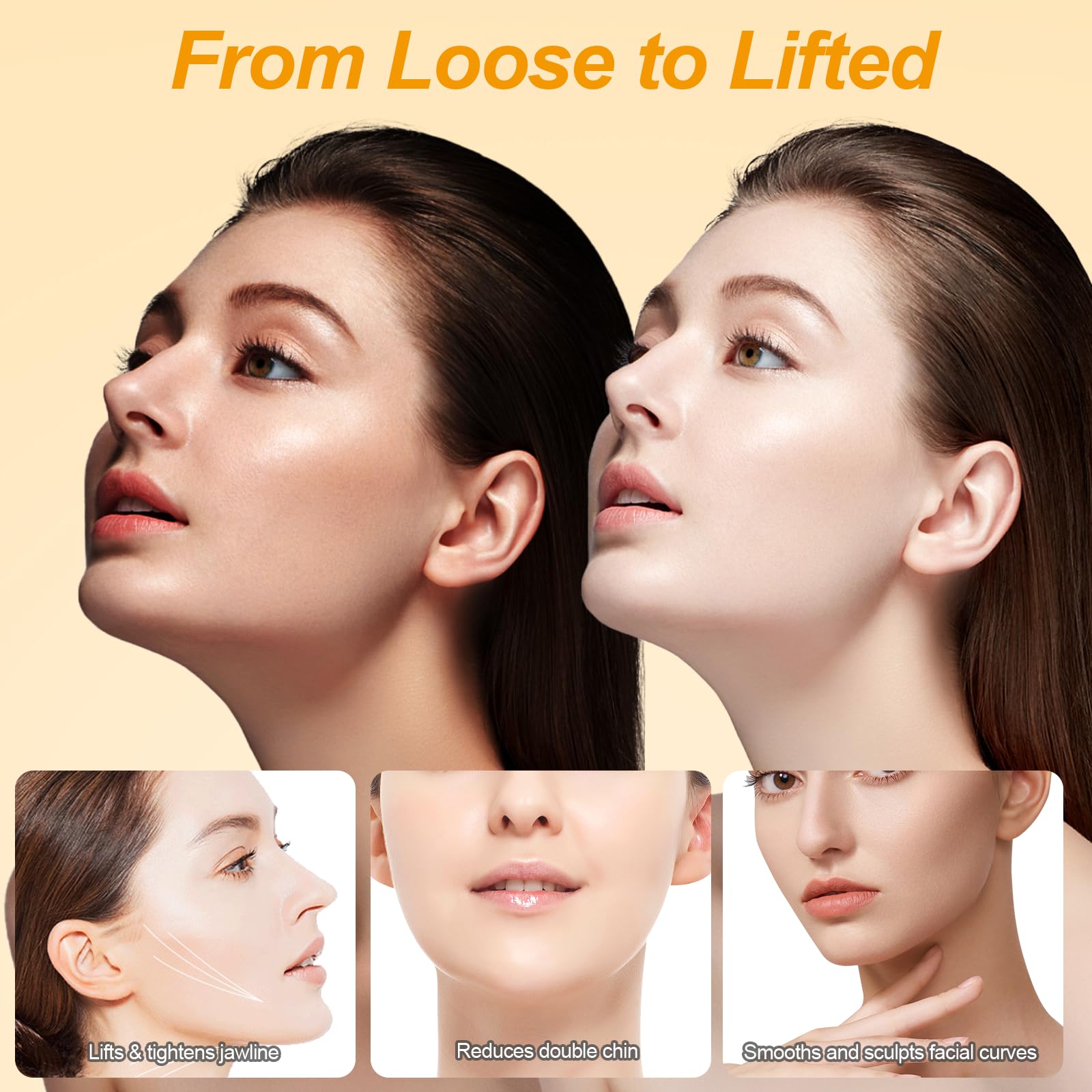 V Line Lifting Mask – U-Shaped Face Slimming Strap for Women