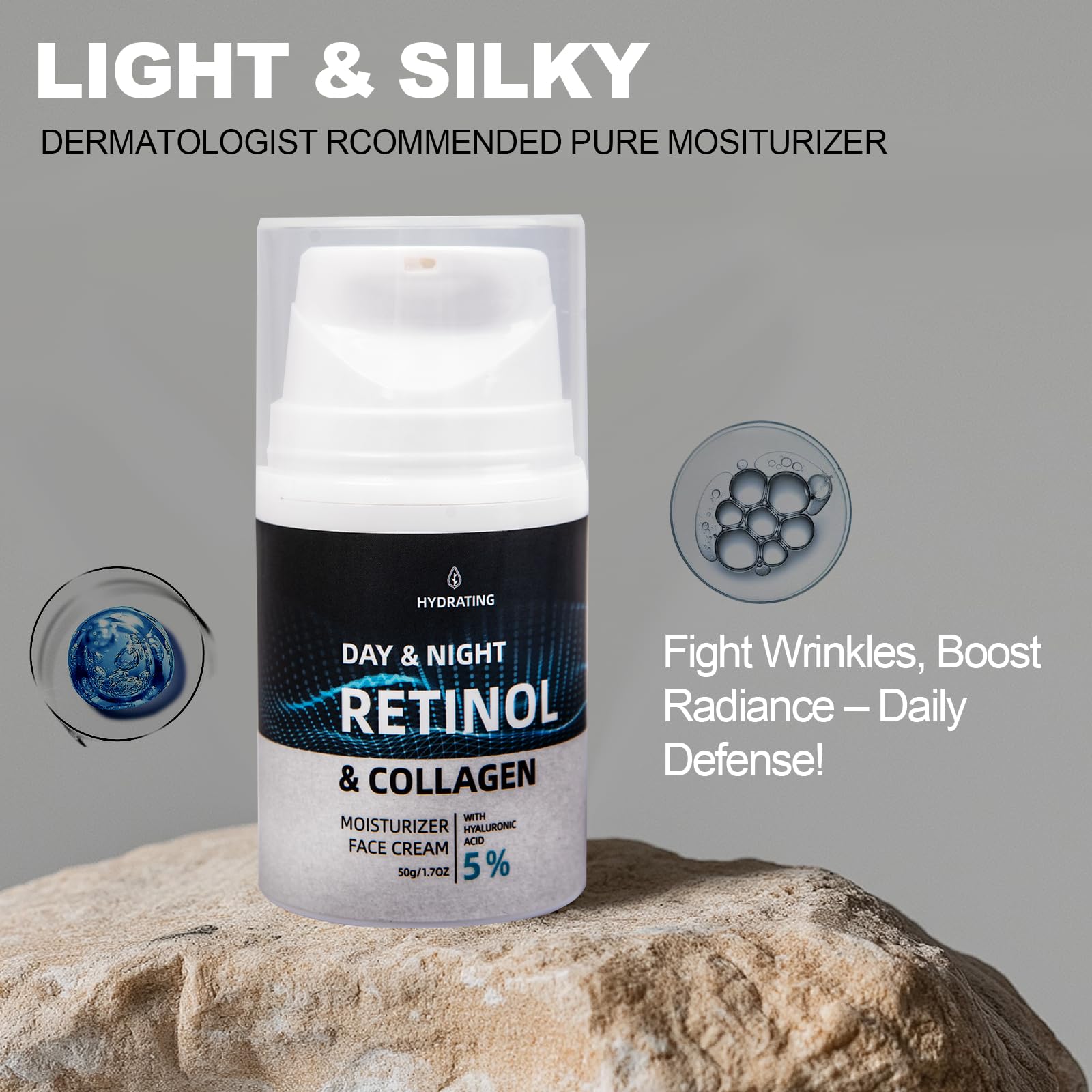 Advanced Retinol Night Cream – Anti-Aging Hydrating Face Moisturizer