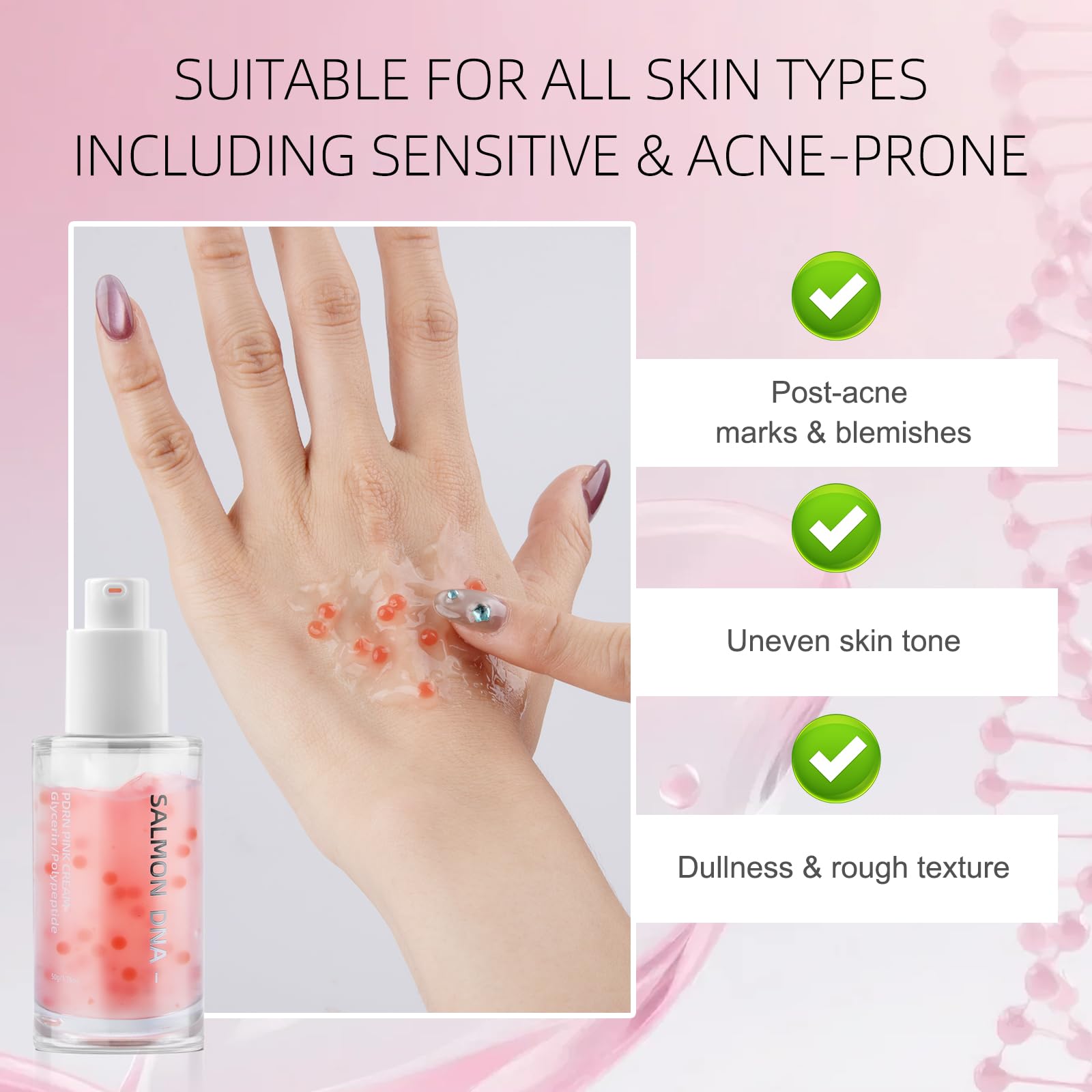 Salmon DNA Hyaluronic Face Cream for Hydrated Radiant Skin