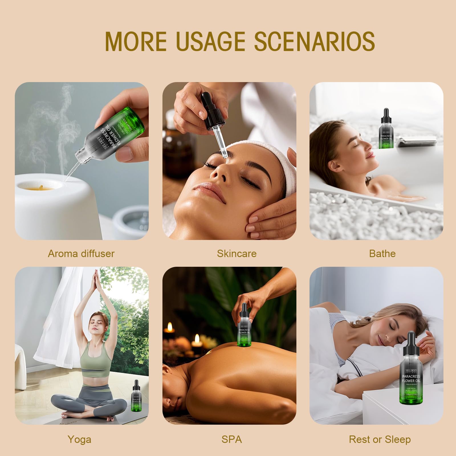 Paracress Facial Oil, Natural Hydrating Glow 30ml/1oz