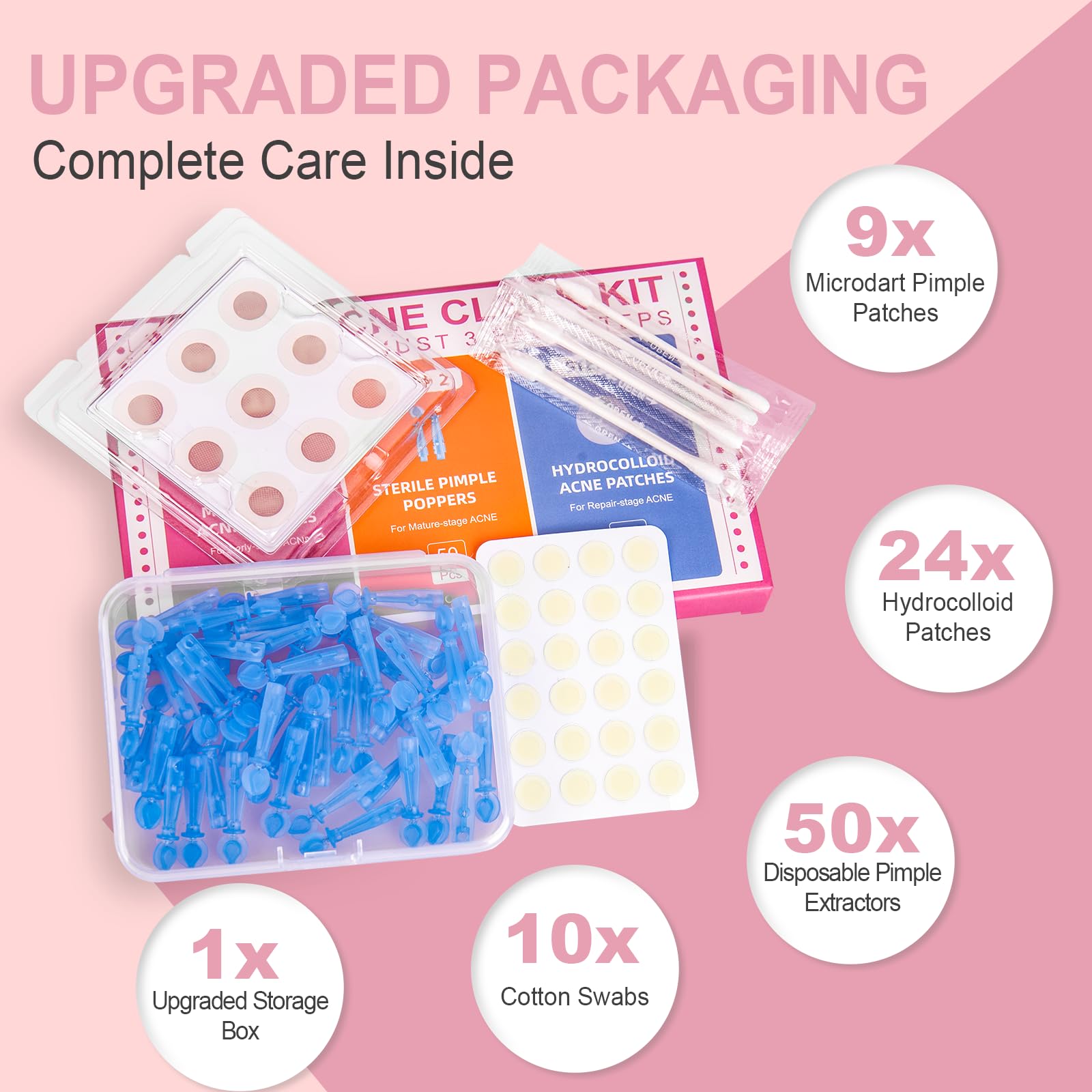 Acne Patch Kit – 3-Step Pimple & Hydrocolloid Patch Set