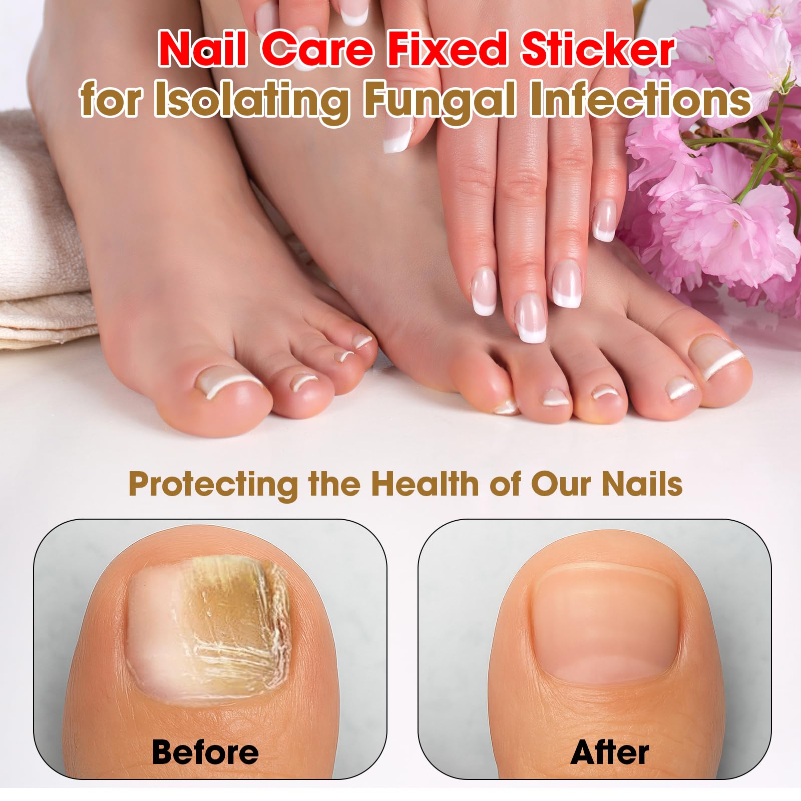 Nail Repair Patches, Protective Stickers 15 Count