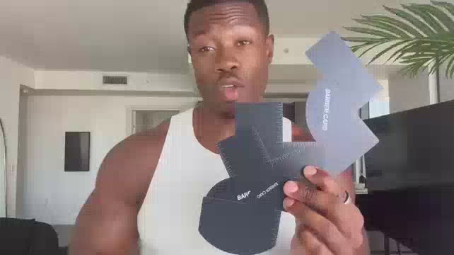 Barber Hairline Guide – Enhancement Card for Barber, Reusable Shaping & Beard Line Tool